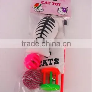 Nature Cat Swing Toys With Sticker Toy Wholesale Cat Toys With Cotton Fish Ring Ball thumbnail-2