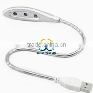 USB FLEXIBLE LAMP LIGHT LIGHTS MULTI USE LAPTOP PC FOR NOTEBOOK 3LED NEW 3 LED thumbnail-1