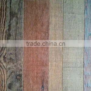 Brown Oil Recycled Pine Wood Flooring Reclaimed Surface Design thumbnail-2