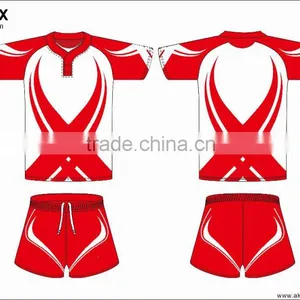 Sublimation Rugby Jersey Dry Fit Fabric thumbnail-1