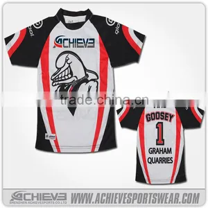 Sublimated Custom Wholesale Rugby Jersy American Football Jersy Unifrom thumbnail-3