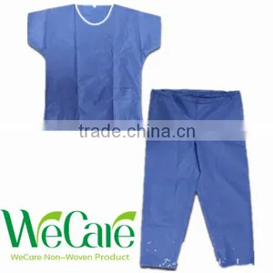 Medical Hosptail Blue Surgical Disposable SMS Scrub Suits thumbnail-1
