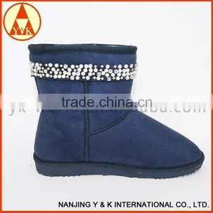 Hot Sale Cheap New Product Woollen Plush White Snow Boot thumbnail-1
