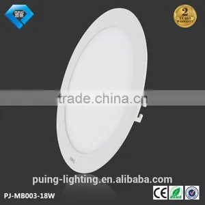Ultra Thin Recessed Aluminum Ally 4w 6w 12w 18w 24w Round Led Panel Light thumbnail-2