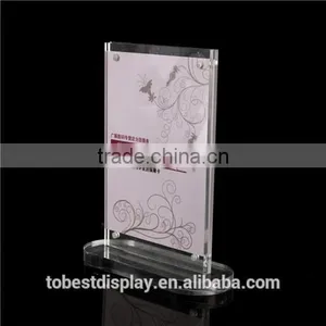 Elegant Handmade Acrylic Menu Stand,acrylic a4 Paper Holder Shenzhen Factory thumbnail-6