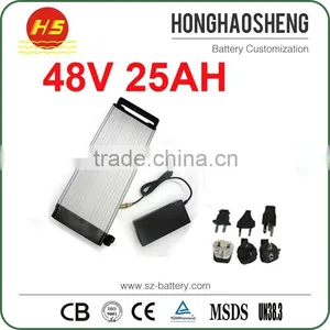 Portable Lithium Battery 48V 25AH Electric Bicycle 48V Lithium Battery With Samsung Cell thumbnail-1