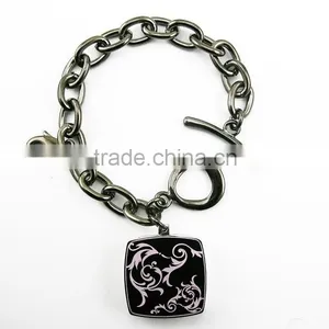 Metal Square Shaped Solid Perfume Container /lip Gloss Bracelet, Various Design, OEM Designs Accepted.<DHCA9024> thumbnail-2