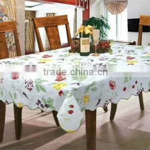 Beautiful Flower Printed Square Vinyl Table Cloth thumbnail-3