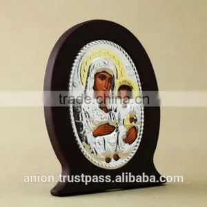 Orthodox Greek & Russian Small Wooden Icon thumbnail-4