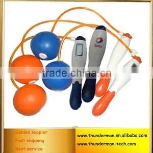 2 Buttons Calories Electronic Cordless Counting Jump Rope With Pedometer thumbnail-1