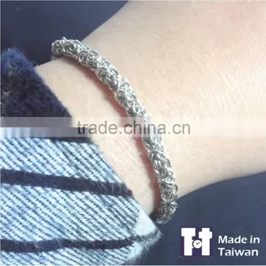 Customized 925 Byzantium Sterling Silver Bracelet For Women's thumbnail-5