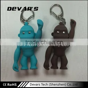 Low Price Professional Plastic Smart Robot Shaped Keychain With Lighter thumbnail-3