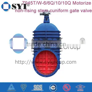 Z945T/W-6/6Q/10/10Q Motorize Non-rising Stem Cuniform Gate Valve thumbnail-1