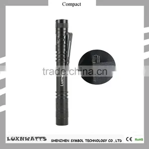 2*AAA Battery Type Portable Mini Torch Pen With Clip thumbnail-3