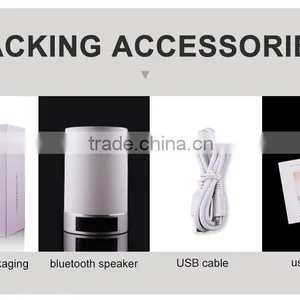 Coloful Portable Bluetooth Speakers With Led Light Wireless Speaker With Clock Touch Sensor thumbnail-4