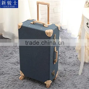 PU Lluggage And Cases Vintage Carry Bag Travel Vintage Suitcase Trolley thumbnail-3