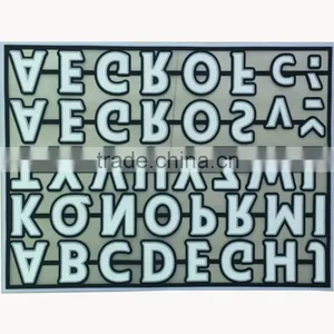 Factory Direct Garment Usage Flock Heat Transfer Letters Fabric Stickers thumbnail-2