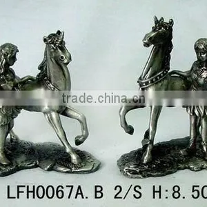 2012 Metal Lovely Fairy With Unicorn Sculpture 0067 thumbnail-1