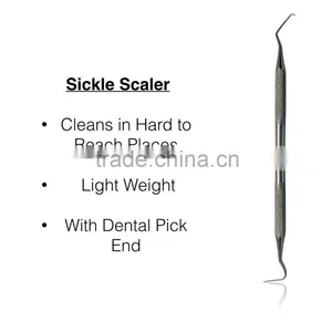 Dental Instruments Dentist Tool Kit Set of 4 Pieces With Leather Case thumbnail-4