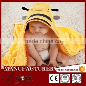 Embroidery 100% Cotton Terry With Hooded Baby Bath Robes Towels Fabric thumbnail-1