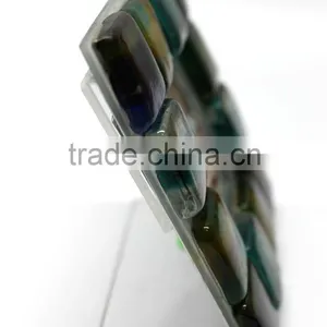 Hand Made Glass Tiles Ftd. Murano Inspired Designer Photo Frame - Photo 4" x 4" ( Opening : 2" x 2") thumbnail-3