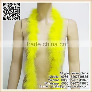 Hot Selling Secet Prime Best Quality Best Yellow 20g Fluffy Feather Boa thumbnail-1
