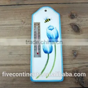 Decorative Ceramic Hand-paint Indoor/Outdoor Thermometer thumbnail-1