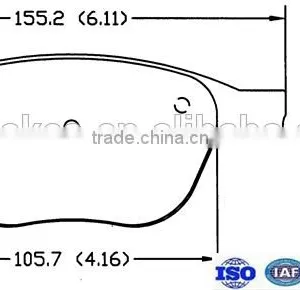 High Qulity Disc Brake Pad Semi-metal Brake Pads for FORD FORD (CHANGAN) HAIMA MAZDA thumbnail-2