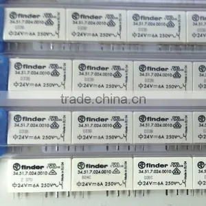 FINDER RELAY 34.51.7.024.0010 DC24V 6A 250V, New and Original thumbnail-1