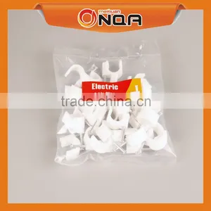 Electric Cable Wire Hammer Nail Wall Clip Plastic Nail Hook Cable Clip 4mm thumbnail-3
