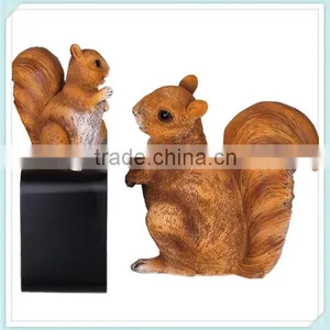 Resin Squirrel Statue Hand Painted Squirrel Figure for Decoration thumbnail-1