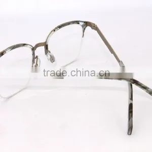 G3623 Transparent Yellow Custom Half Rim Eyeglass Frames For Women thumbnail-5
