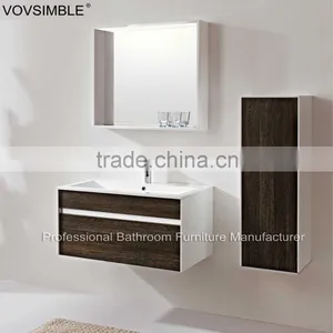 Bathroom Furniture Unit Solid Wood Wall Mounted Big Size Vanity Cabinet thumbnail-1