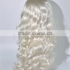 Pretty Long Kinky Curls Wig Synthetic Blond Costume Wig N266 thumbnail-3