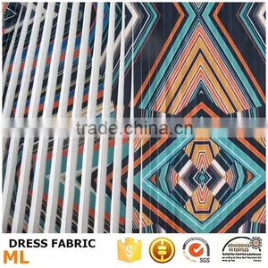 Quality Digital Print Pleated Chiffon Fabric for 2015 Fashion Women Dress Pakistani Dresses thumbnail-2