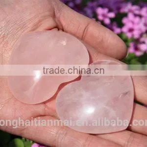 Wedding Favors Wholesale Natural Rose Quartz Crsytal Hearts thumbnail-3
