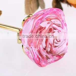 Natural Crystal Flower Golden Rose Flowers thumbnail-3