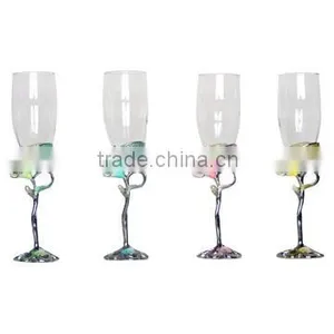 Champagne Glass (Calla and Butterfly Style) thumbnail-1