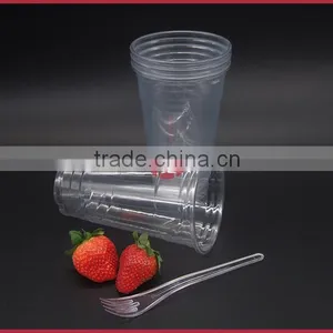Beverage Cups for Cold Drink Plastic PET Disposable Cups 24oz thumbnail-5