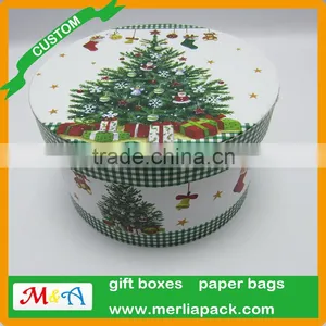 Hot Sale 2016 Christmas Collections Boxes Cylinder Paper Tube Boxes thumbnail-1