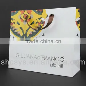 AEP 2013 New Fashionable Abstract Art Printing Paper Bag for Famous Brand thumbnail-1