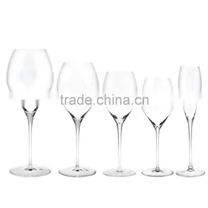 Elegant Wholesale Crystal Wine Glasses With Steam thumbnail-2