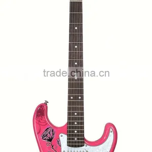 Professional Pink Electric Guitar in Good Price thumbnail-3