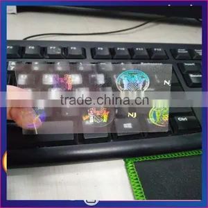 Professional Hot Stamping Colorful NJ State Transparent Overlay Hologram Sticker in Stock thumbnail-1