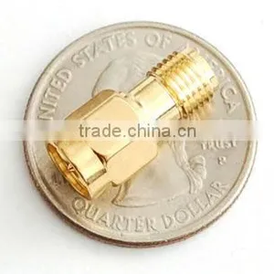 Gold Plated SMA Male to SMA Female rf Coax Adapter thumbnail-1
