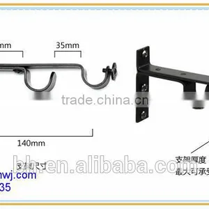 Shaded Pole Brackets,ceiling Double Curtain Bracket,aluminium Roller Blind Bracket thumbnail-1