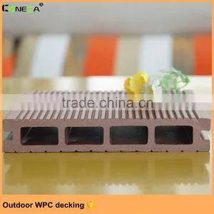 WPC Material Outdoor Decor Floor and Brusched Surface Treatment WPC Composite Decking thumbnail-2
