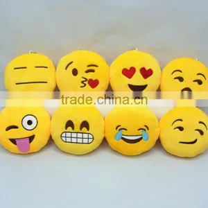 Manufacturer Selling 4" Emoji Plush Toys Hanging Pendant Ornament thumbnail-1