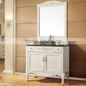 WTS-8422B Foshan Antique Bathroom Cabinet /bathroom Vanities Double Sinks thumbnail-5
