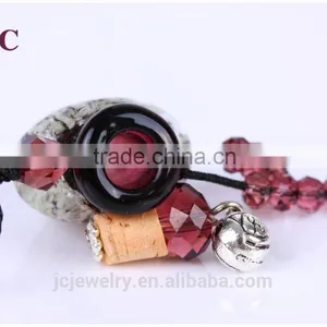 Murano Glass Heart Oil Diffuser Pendant Necklaces Wholesale thumbnail-3